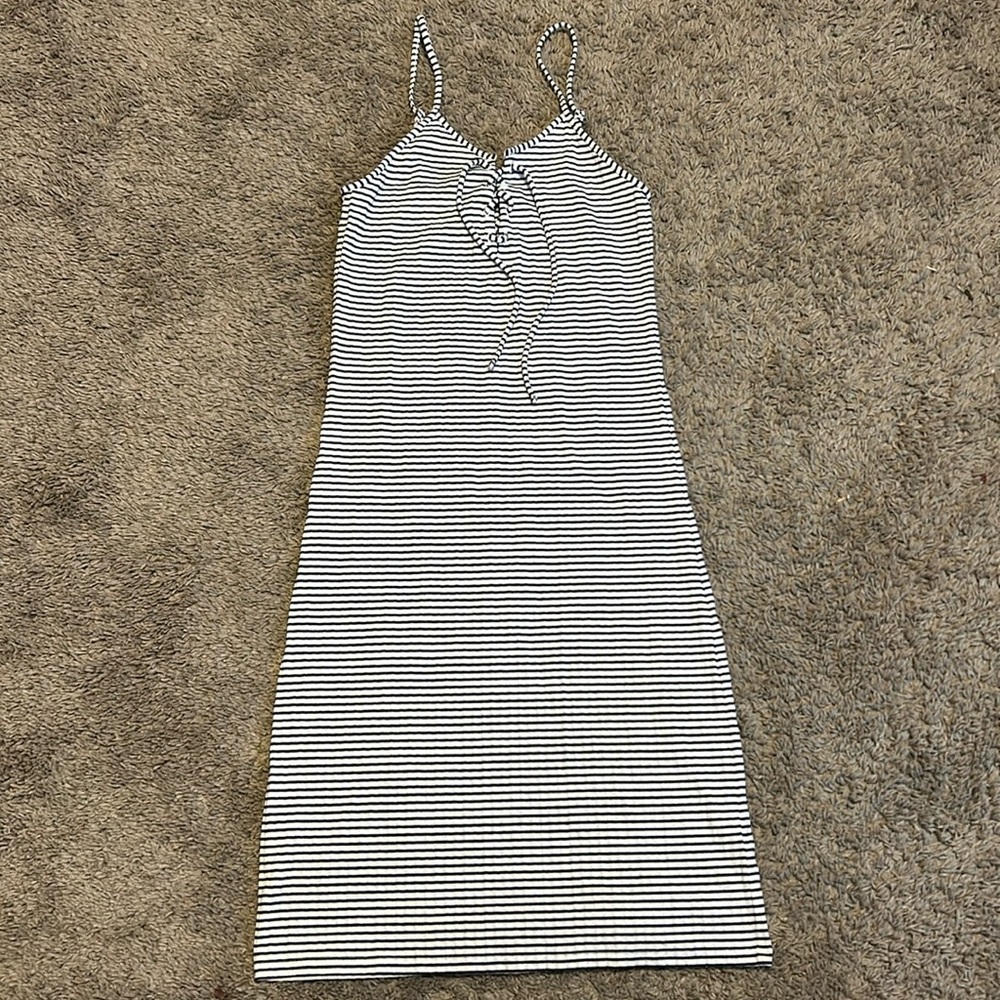 Aeropostale, black and white striped dress